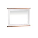Ver imagem 1 de Espelheira para Banheiro Retangular Dália 3060-80 Linz Móveis - Branco/imbuia Glazer