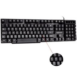 Kit 5 Teclado Semi Mecânico Gamer Profissional Usb Abnt2 com Ç 107 Teclas Exbom BK-150 Preto - 3 Kit 5 Teclado Semi Mecânico Gamer Profissional Usb Abnt2 com Ç 107 Teclas Exbom BK-150 Preto - 3