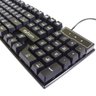 Kit 5 Teclado Semi Mecânico Gamer Profissional Usb Abnt2 com Ç 107 Teclas Exbom BK-150 Preto - 4