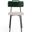 Ver imagem 6 de Kit 04 Cadeiras Decorativa Estofada Sala Jantar Barcelona L02 Facto Verde Musgo Linho Bege - Lyam Ly