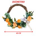 Ver imagem 2 de Floreal Guirlanda de Porta C Laço Decor Primavera e Natal