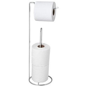 Porta Papel Higiênico De Chão Suporte Papeleira Cromado ARM