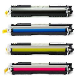 Kit Colorido 4 Cores / Toner Compatível HP 126A 130A / CP1025 CP1025NW CP1020 M175A M175NW M176N - 1