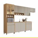 Ver imagem 1 de Cozinha 6 Peças 13 Portas 2 Gavetas Nesher Luna 270 Cm 100 Mdf