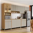 Ver imagem 2 de Cozinha 6 Peças 13 Portas 2 Gavetas Nesher Luna 270 Cm 100 Mdf