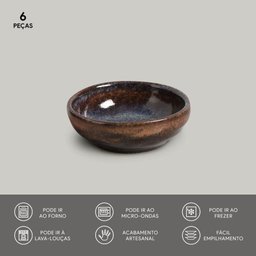 CONJUNTO C/ 6 RAMEQUIM MÉDIO ORGÂNICO TITANIUM 9x3 cm - 3