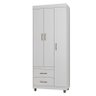 Guarda Roupa Solteiro Ambiente 2232 Branco – Araplac - 2