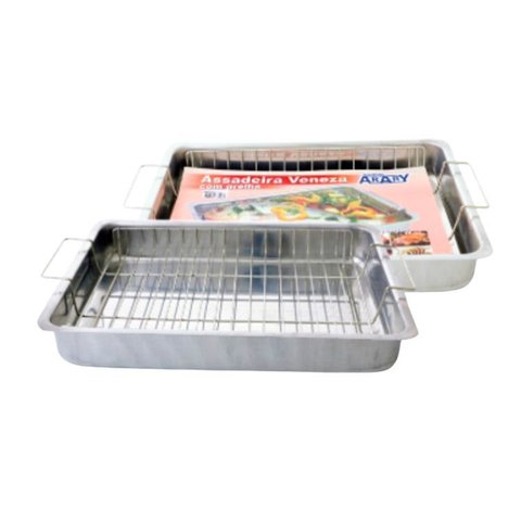 Assadeira Alta Reta Alta C/ Grelha - Nº4 8litros