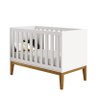 Berço Americano New Classic Branco com Pés Madeira – Reller - 1