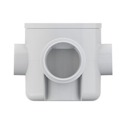 Caixa Sifonada Pvc Porta Grelha 100x100x50mm Quadrada Branca Tigre - 2