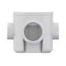 Caixa Sifonada Pvc Porta Grelha 100x100x50mm Quadrada Branca Tigre - 2