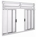 Ver imagem 2 de Janela de Correr Alumínio Branco 04F c/Basculante Classic - 120x120cm