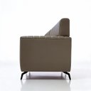 Ver imagem 4 de Sofá em Corino Cinza 344cm com Chaise 4 Lugares Pés em Metal Linha Premium Maximu