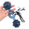 Kit 2 Brinquedo Pet Mordedor Halteres Cristal Corda Grande Cor: Azul - 4