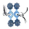 Kit 2 Brinquedo Pet Mordedor Halteres Cristal Corda Grande Cor: Azul - 2