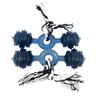 Kit 2 Brinquedo Pet Mordedor Halteres Cristal Corda Grande Cor: Azul - 1