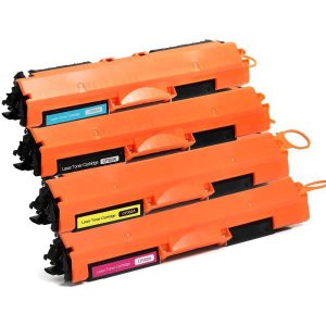 Kit Colorido 4 Cores / Toner Compatível CF350A CF351A CF352A CF353A para HP Laserjet 100 Color