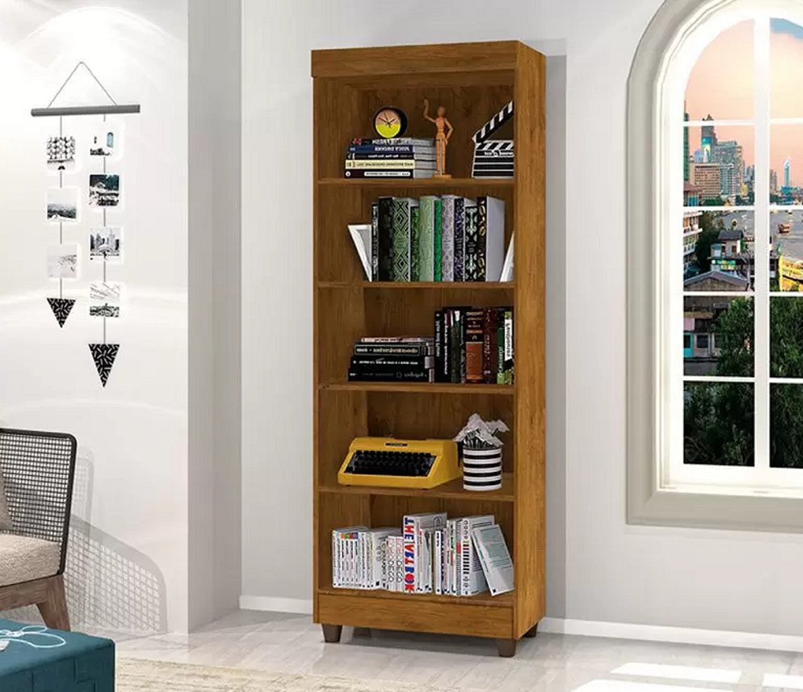 Armário Multiuso 5 Prateleiras Jequitibá J&A Móveis Aspen 180x63x35 ...