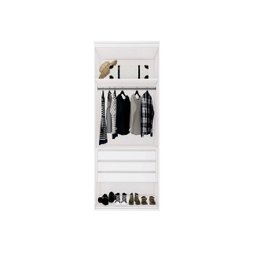 Closet Modulado sem Portas com Gavetas 70 Cm Mdf Lotus Belmax:branco - 4