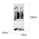 Ver imagem 3 de Closet Modulado sem Portas com Gavetas 70 Cm Mdf Lotus Belmax:branco