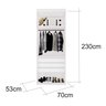 Closet Modulado sem Portas com Gavetas 70 Cm Mdf Lotus Belmax:branco - 3