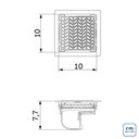 Ver imagem 3 de Ralo Neo Hidden Tramontina em PVC 10 x 10 cm
