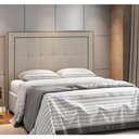 Ver imagem 2 de Cabeceira Cama Box Queen 160 Cm P05 Atenas Linho Creme - Lyam Decor