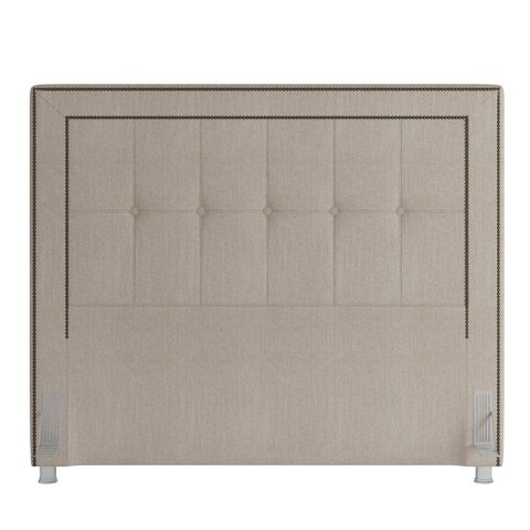 Cabeceira Cama Box Queen 160 Cm P05 Atenas Linho Creme - Lyam Decor