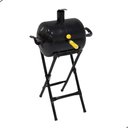 Ver imagem 3 de Churrasqueira Móvel a Bafo Mini Carvão com Suporte e Grelha Preto