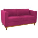 Ver imagem 1 de Sofá 2 Lugares Europa Suede Pink Doce Sonho Móveis