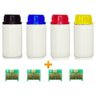 KIT 4 TONER HP REFIL + 4 CHIP TONER 126A CE310A 311 312 313 CMYK - 1