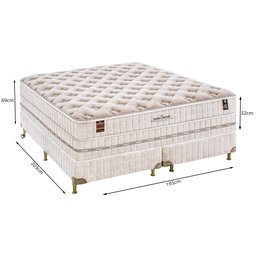 Cama Box com Colchão King Size Látex e Molas Ensacadas Grand Comfort Macio King Koil 193x203 - 3