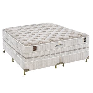 Cama Box com Colchão King Size Látex e Molas Ensacadas Grand Comfort Macio King Koil 193x203