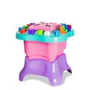 Ver imagem 1 de Mesinha De Atividades Rosa Com Blocos Brinquedo Educativo