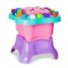 Mesinha De Atividades Rosa Com Blocos Brinquedo Educativo - 4