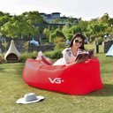 Ver imagem 2 de Sofá de Ar Hug Bag Inflável Camping Vermelho VG+