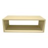 Mesa De Cabeceira Suspenso Criado Mudo Mdf Nicho Quarto 20x60x31cm - Bege - 3