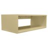 Mesa De Cabeceira Suspenso Criado Mudo Mdf Nicho Quarto 20x60x31cm - Bege - 2