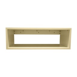 Mesa De Cabeceira Suspenso Criado Mudo Mdf Nicho Quarto 20x60x31cm - Bege - 4