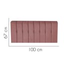 Ver imagem 2 de Painel Estofada Kiara 100cm Solteiro Box Quarto Suede Rose Gold - Gat Magazine