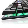 Teclado Semi Mecânico Gamer Profissional Usb Abnt2 Iluminado Led Rgb Metal Exbom BK-152C Preto - 5