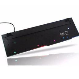 Teclado Semi Mecânico Gamer Profissional Usb Abnt2 Iluminado Led Rgb Metal Exbom BK-152C Preto - 4