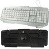 Kit Teclado Semi Mecânico + Mouse Gamer Profissional Usb Abnt2 Led Metal BK-G200 GM-600 Prata - 4