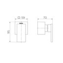 Ver imagem 2 de Acabamento Registro Base Deca New Edge Cobre Escovado 1/2, 3/4 e 1 - Docol