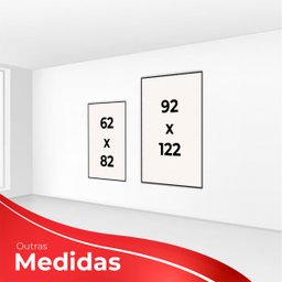 kit com 2 Quadros Decorativos Florais com Moldura e Vidro para Sala Quarto Escritório e Clínica 62x8 - 6