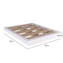 Ver imagem 4 de Cama de Casal Queen Suspensa para Colchão 140cm/160cm Branca