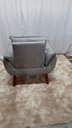Ver imagem 3 de Kit 02 Poltrona Decorativa Opala 02 Puff Redondo Cinza Claro-pandora Decor