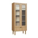 Ver mais imagens de Kit Buffet 4 Portas 160cm e Cristaleira 2 Portas 1GV 180cm Curva BP Aura