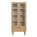 Ver imagem 7 de Kit Buffet 4 Portas 160cm e Cristaleira 2 Portas 1GV 180cm Curva BP Aura