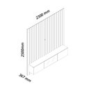 Ver imagem 3 de Home para TV 230 Majestade Luminare LED Off White - Gelius